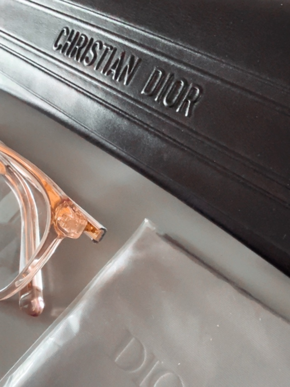 Dior light pink Eyeglasses with Branded Case & cloth - Picture 5 of 14